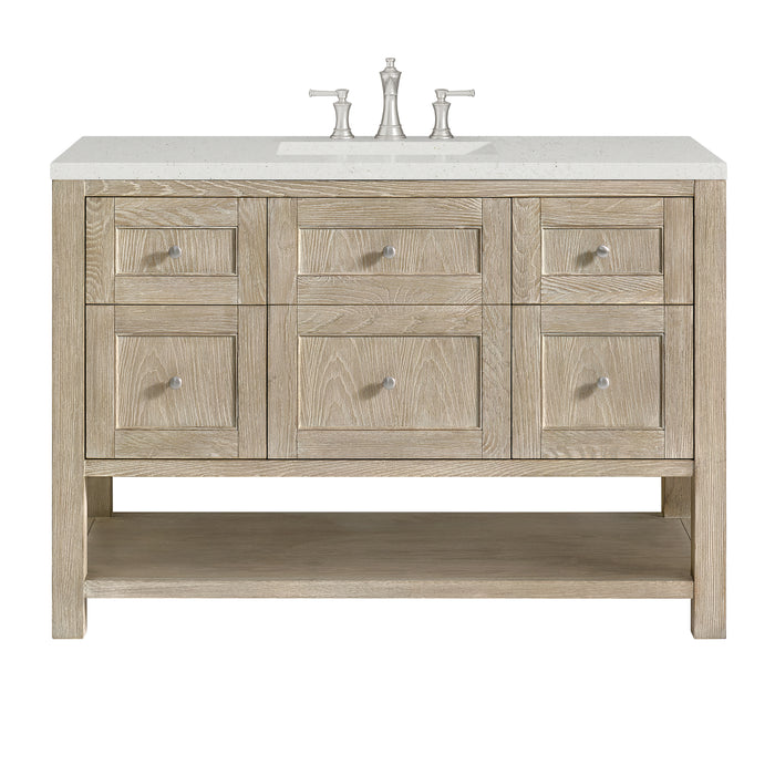 Breckenridge 48" Single Vanity, Smokey Celadon w/ 3 CM Victorian Silver Top w/FreePower Wireless Charger