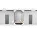 Chicago 72" Double Vanity, Walnut Whisper, w/ 3 CM Charcoal Soapstone Silestone® Top