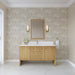 James Martin Hudson 60" Single Bathroom Vanity in Light Natural Oak, shown in a bathroom setting
