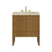 Hudson 30" Single Vanity, Honey Oak w/ 3 CM Tajnar Eclos Top