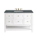 Breckenridge 48" Single Vanity, Bright White w/ 3 CM Parisien Bleu Top
