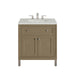 Chicago 30" Single Vanity, Walnut Whisper, w/ 3 CM Lime Delight Silestone® Top