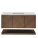 Marcello 48" Single Vanity, Chestnut w/ 3 CM Eternal Jasmine Pearl Silestone Top