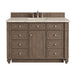 Bristol 48" Single Vanity, Whitewashed Walnut w/ 3 CM Lime Delight Silestone Top