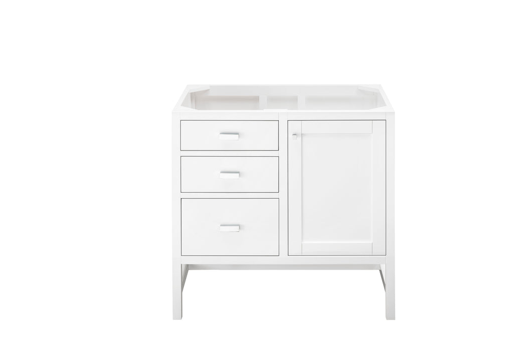 Addison 36" Single Vanity Cabinet, Glossy White
