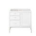 Addison 36" Single Vanity Cabinet, Glossy White