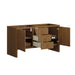 Hudson 60" Double Vanity, Light Natural Oak, w/ 3 CM Tajnar Eclos Top