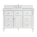 Lorelai 48" Single Vanity, Black Onyx, w/ 3 CM Tajnar Eclos Top w/FreePower Wireless Charger