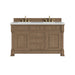 Brookfield 60" Double Vanity, Honey Oak,  w/ 3 CM White Zeus Silestone Top