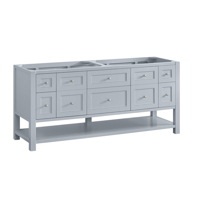 Breckenridge 72" Double Vanity, Light Natural Oak w/ 3 CM Parisien Bleu Top