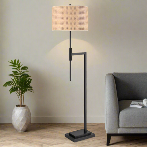 Elk Lighting Baitz Matte Black 62.5'' High 1-Light Floor Lamp