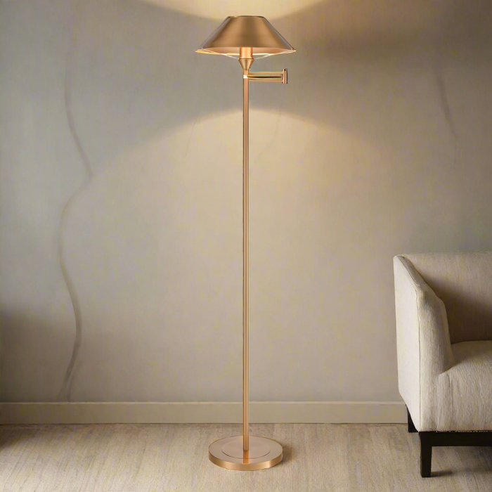 Elk Lighting Arcadia Aged Brass LED 1 Light Floor Lamp