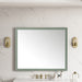 James Martin Glenbrooke 48" Mirror in Smokey Celadon, shown in a bathroom setting