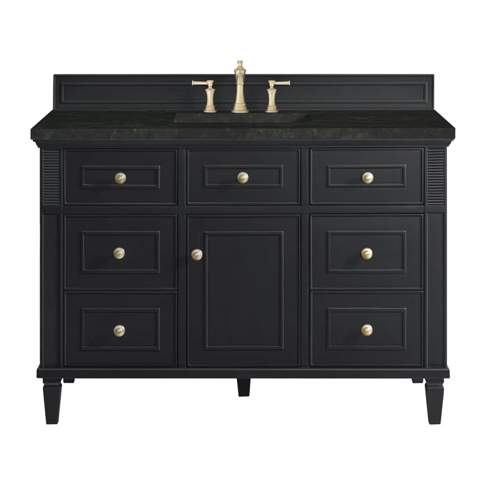 Lorelai 48" Single Vanity, Black Onyx, w/ 3 CM Phantome Eclos Top