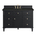 Lorelai 48" Single Vanity, Black Onyx, w/ 3 CM Phantome Eclos Top