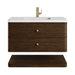 Allamari 36" Single Vanity, Sable w/ Single Hole 3 CM White Zeus Silestone Top