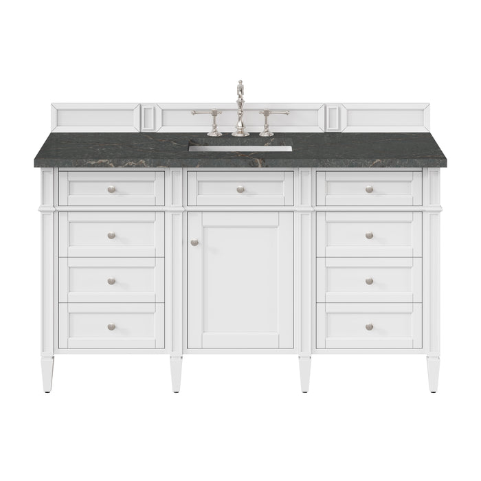 Brittany 60" Single Vanity, Victory Blue, w/ 3 CM Tajnar Eclos Top