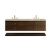 Allamari 72" Double Vanity, Sable w/ Single Hole 3 CM Victorian Silver Silestone Top