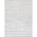 Pasargad Home Slate Collection Hand-Loomed Ivory/Blue Bsilk & Wool Area Rug- 8' 0" X 10' 0" pbfe-03 8x10