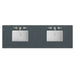 72" Double Top, 3 CM Charcoal Soapstone Silestone w/ Sink