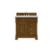 Brookfield 36" Single Vanity, Honey Oak w/ 3 CM Eternal Jasmine Pearl Silestone Top