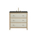 Celeste 36" Single Vanity, Sunwashed Oak with Embossed Shagreen, w/ 3 CM Phantome Eclos Top