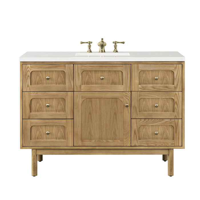 Laurent 48" Single Vanity, Light Natural Oak w/ 3 CM Lime Delight Top