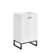 Chianti 20" Single Cabinet, Glossy White, Matte Black