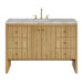 Hudson 48" Single Vanity, Light Natural Oak w/ 3 CM Ethereal Noctis Top
