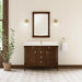 James Martin Kinnsden 48" Single Bathroom Vanity in Sable Oak, shown in a bathroom setting
