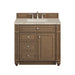 Bristol 36" Single Vanity, Saddle Brown, w/ 3 CM Tajnar Eclos Top