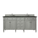 Brittany 72" Double Vanity, Smokey Celadon, w/ 3 CM Tajnar Eclos Top w/FreePower Wireless Charger