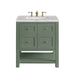 Breckenridge 30" Single Vanity, Smokey Celadon w/ 3 CM Victorian Silver Top