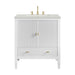 Myrrin 30" Single Vanity, Bright White w/ 3 CM Lime Delight Silestone Top