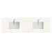 72" Single Radius Cut Top, 3 CM White Zeus Silestone w/ Sink