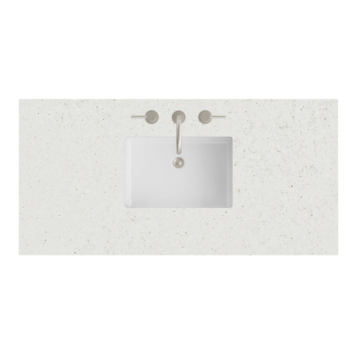 48" Single Top, 3 CM Lime Delight Silestone w/ Sink
