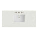 48" Single Top, 3 CM Lime Delight Silestone w/ Sink