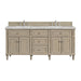 Lorelai 72"Double Vanity, Mid-Century Walnut w/ 3 CM Ethereal Noctis Silestone Top