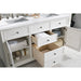 James Martin Vanities Savannah 60" Bright White Double Vanity