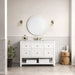 Breckenridge 48" Single Vanity, Whitewashed Oak, w/ 3 CM Tajnar Eclos Top