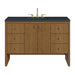 Hudson 48" Single Vanity, Honey Oak w/ 3 CM Charcoal Soapstone Silestone Top