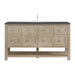 Breckenridge 60" Single Vanity, Serenity Blue, w/ 3 CM Charcoal Soapstone Quartz Top