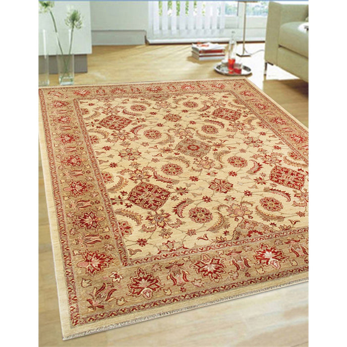 Pasargad Home Melody Collection Hand-Knotted Lamb's Wool Runner 8' 1" X 10' 2" 33786