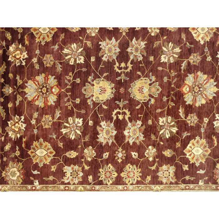 Pasargad Home Melody Collection Hand-Knotted Lamb's Wool Area Rug- 9' 0" X 11' 9" P-640 9x12