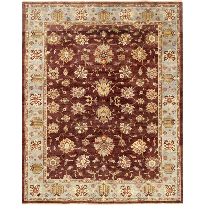 Pasargad Home Melody Collection Hand-Knotted Lamb's Wool Area Rug- 9' 0" X 11' 9" P-640 9x12