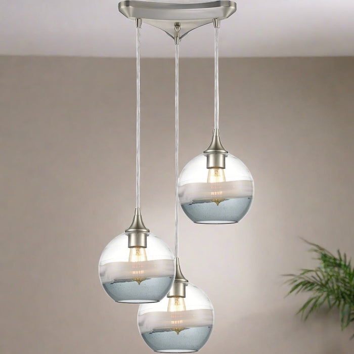 Sutter Creek Satin Nickel Pendant