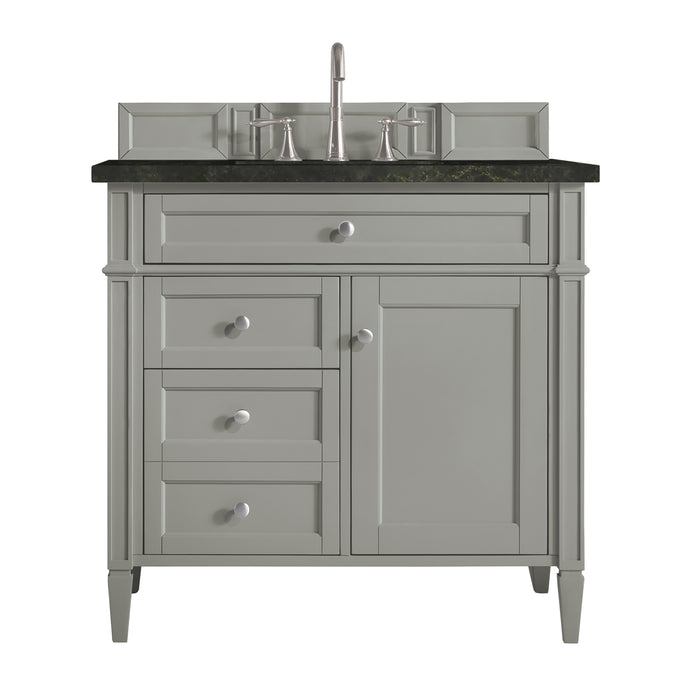 Brittany 36" Single Vanity, Urban Gray, w/ 3 CM Phantome Eclos Top