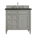 Brittany 36" Single Vanity, Urban Gray, w/ 3 CM Phantome Eclos Top