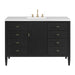 Myrrin 48" Single Vanity, Carbon Oak w/ 3 CM Lime Delight Silestone Top