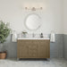 James Martin Chicago 48" Single Bathroom Vanity in Walnut Whisper, shown in a bathroom setting